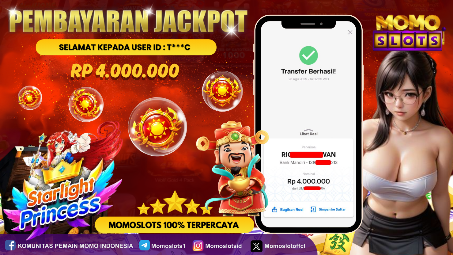 MOMOSLOTS JACKPOT SLOT STARLIGHT PRINCESS